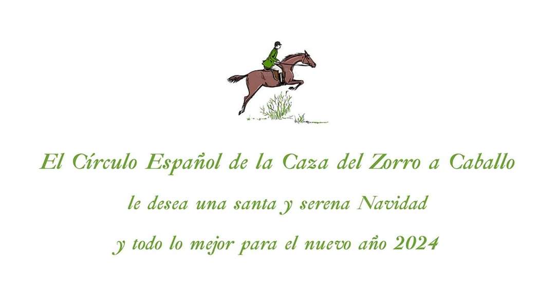 Felicitación Navidad 2023 del Círculo Español de la Caza del Zorro