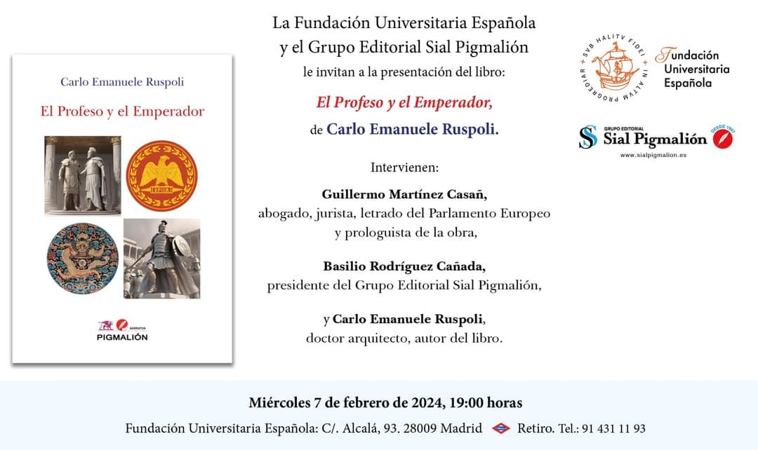 Presentación libro El Profeso y el Emperador